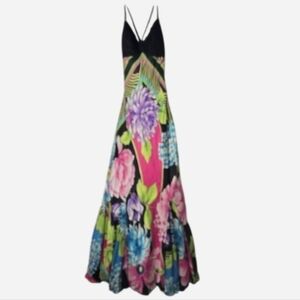 Cache Vintage Y2K Mermaid Floral Dress